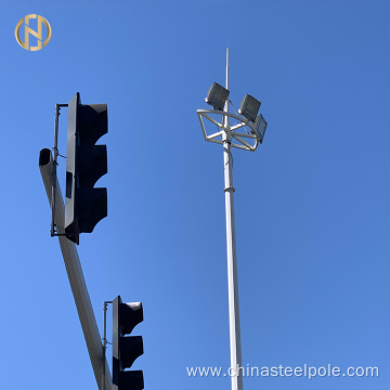 25m 30m type Q235/SS400 Galvanized High Mast Lamp Pole